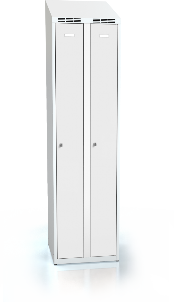 Cloakroom locker ALDUR 1 with sloping top 1995 x 500 x 500